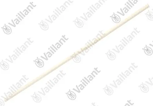 Vaillant Rohr in heller Farbe, gerades Design, ohne sichtbare Masstabse. Ideal für Heizungs- oder Installationsanwendungen.